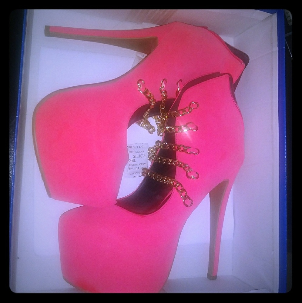 Neon stilettos